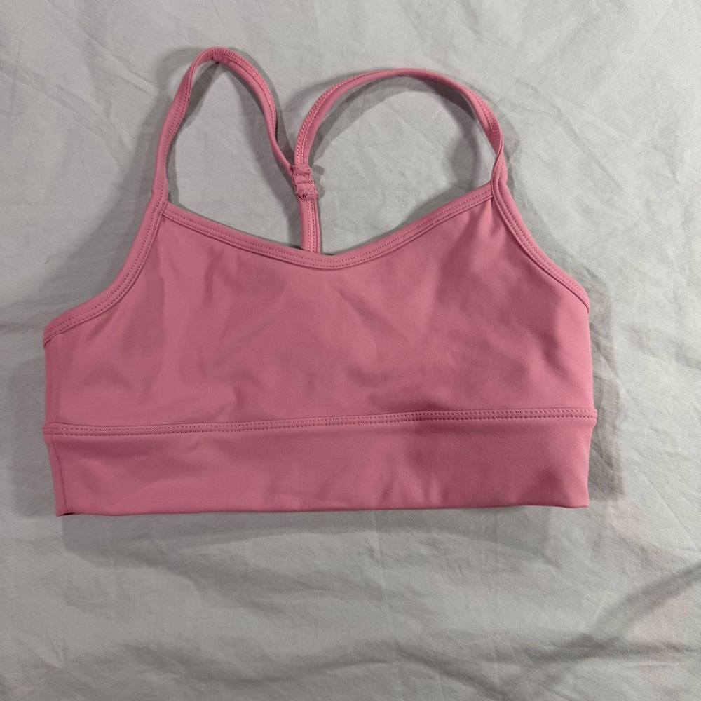 Viella M Dance Collection Kids Pink Racerback‎ Sports Bra Top Size Medium